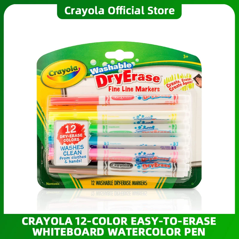 Crayola Super Tips 50 Rotuladores Fine Line Washable Markers Watercolor  Children Painting Writing Art Supplies Pens 58-8106