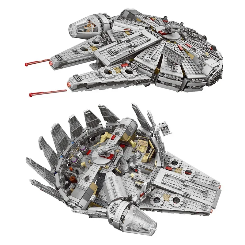 Falcon Millennium Spaceship Compatible with 75105 Bricks Building Block Model Toys Send seven Dolls Puzzle DIY Boys Gift building block toys educational toy building toy set diy handmade gift 1381PCS