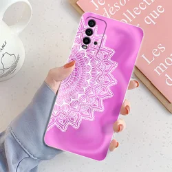 Stylish Clear Soft Silicone Phone Case - Trendy Girls Design for Redmi 9T (TM2051)