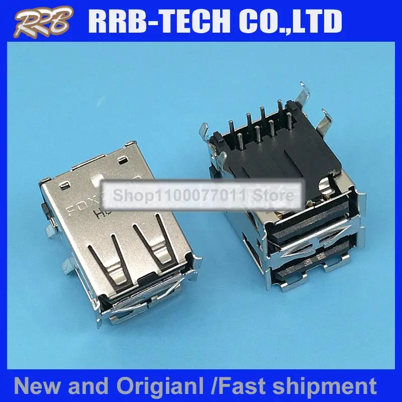

20pcs/lot double layer USB- type A socket replace 1903815-1 100% New and Original