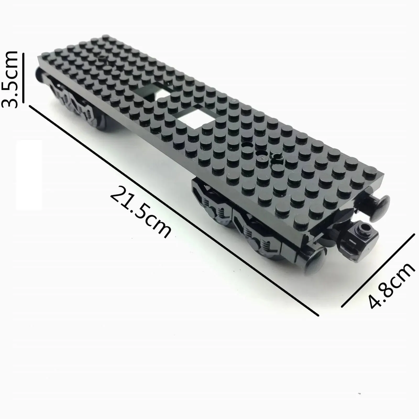 어린이 도시 기차용 기술 MOC 장난감, 6x24 베이스 휠 캐리지 빌딩 블록 조립 부품, 창의적인 아이디어 DIY 선물