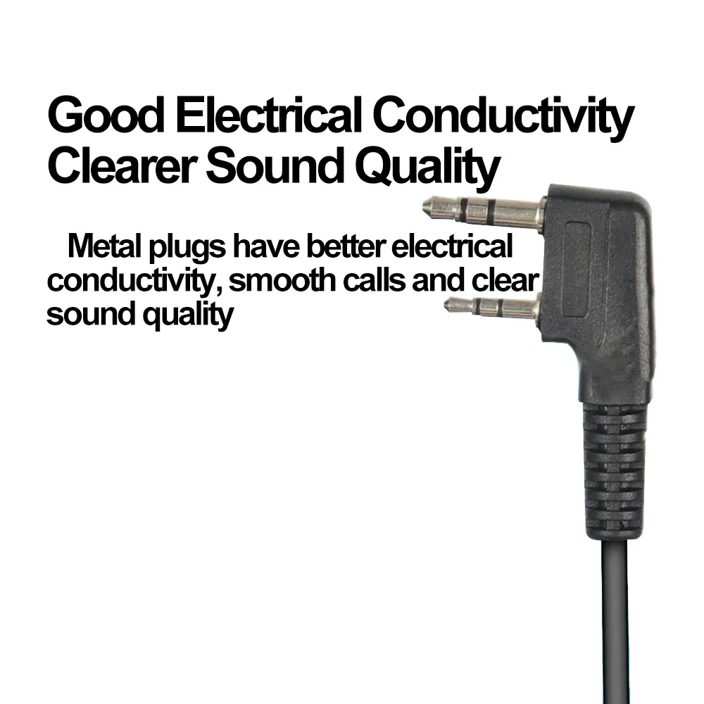 Tactical Acoustic Tube Earpieces K-Plug Bodyguard Communication Device Noise Cancelling Covert Listening Tools UV-5R BF-888S