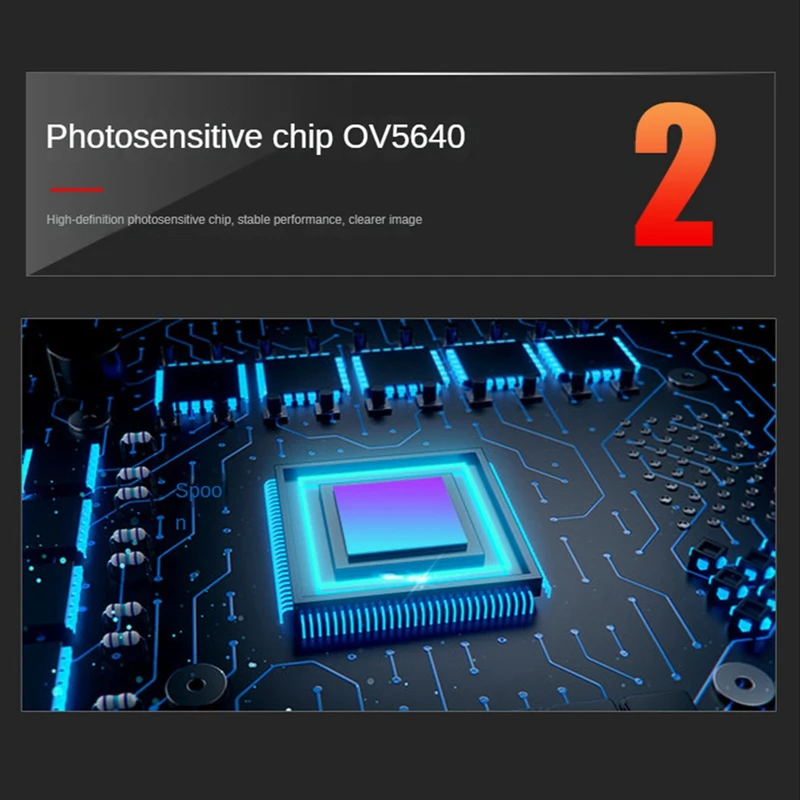보안 모니터링용 고정 초점 프리 드라이브, 5MP USB 카메라 모듈, 160 도 광각 OV5640 2592X1944