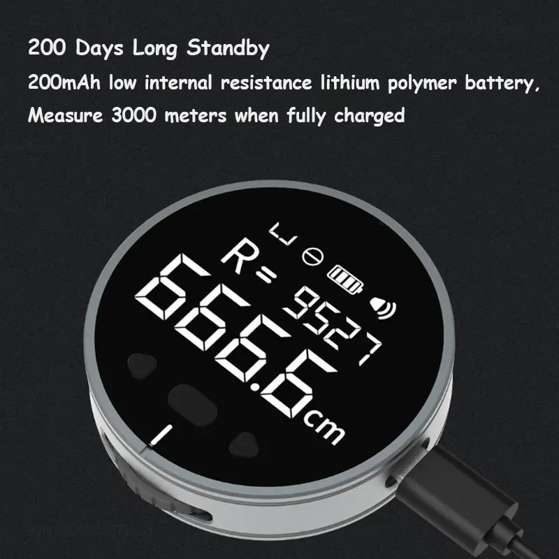 Xiaomi DUKA ATuMan Little Q Electric Distance Meter HD LCD Screen Digital Range Finder Portable Measure Tools Rechargeable
