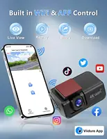 Kocam 4K UHD Dash Cam WiFi Car DVR Front and Rear Dual Lens Auto Car Camera with Night Vision 24H Parking Monitor Black Box - Image 4