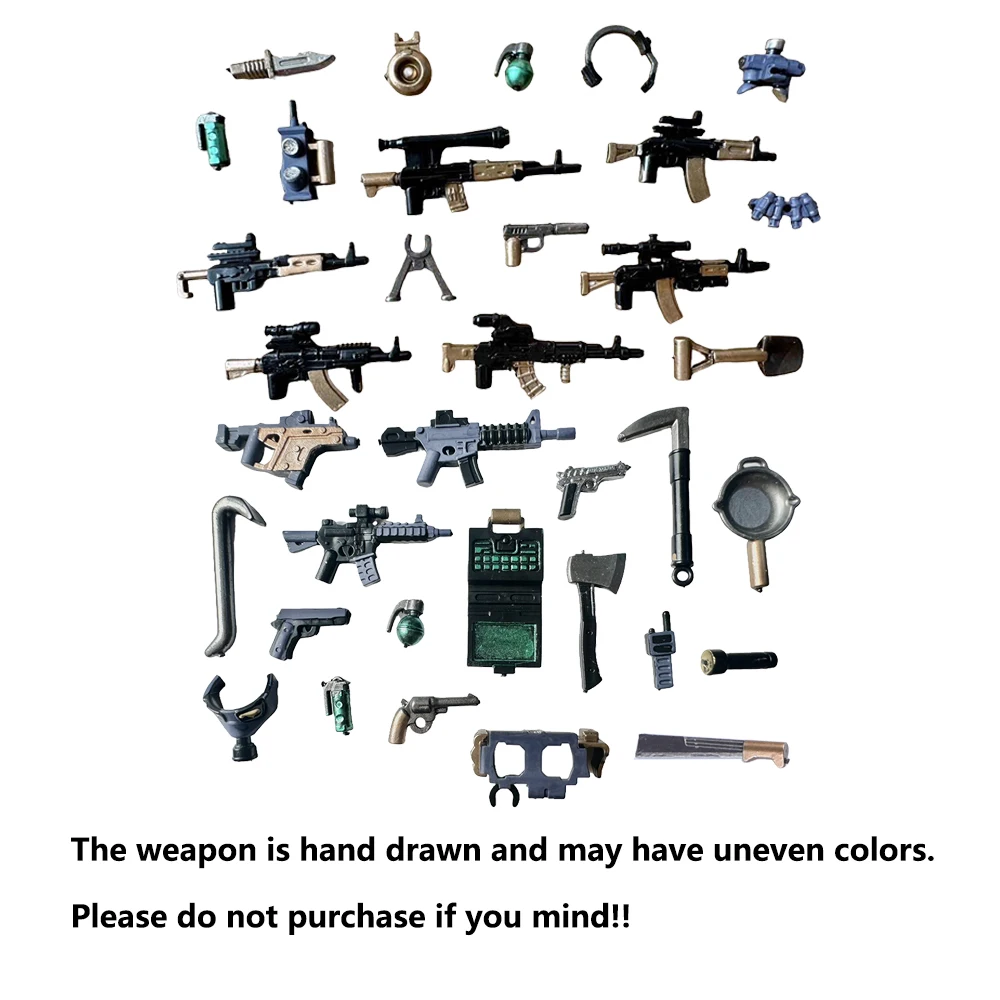 WW2 Military Weapons Figures Building Blocks Toys German British Soviet Army Machine Gun Mortar Thomas Rifles 98K K067
