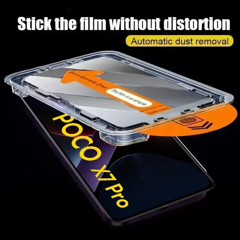 4/3/2/1 stücke Für Poco X7 Pro Glas Xiaomi Poco X7 Pro Gehärtetem Glas 9H HD Telefon Volle Abdeckung Staub Kostenloser Screen Protector Poco X7 Pro – Detail 2