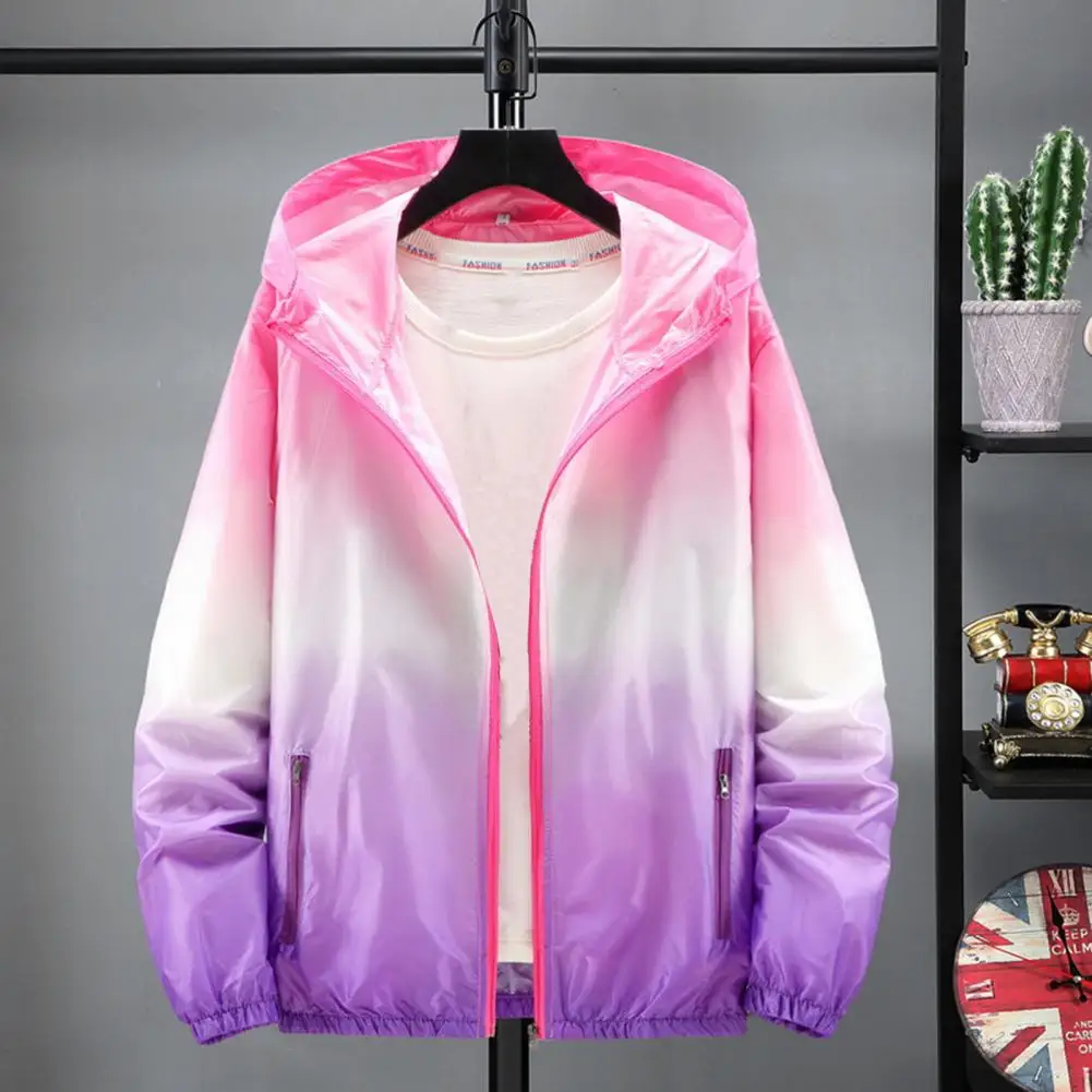 MenSunProtectionCoatWinproofAntiUVJacketBreathableQuickDryUVProtectionCoatGradient