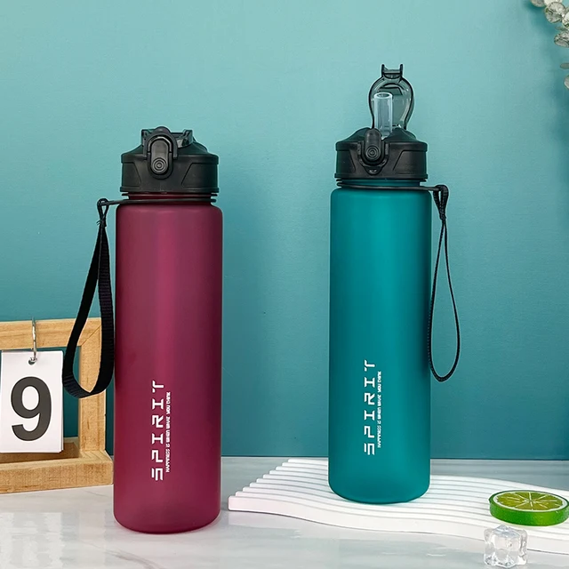 Large Capacity Sports Bottle Motivational Leak Proof Portable Reusable Plastic Cups Outdoor Travel Gym Jugs Summer Water Bottle 4