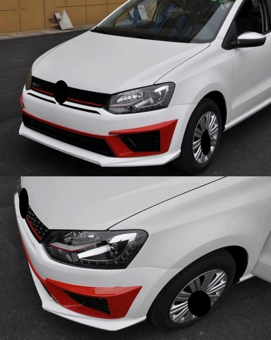 Body kit Front Rear bumper grill mask for Volkswagen vw POLO 2011