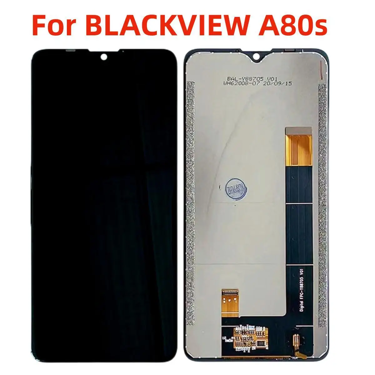 

ЖК-дисплей 6,22 дюйма для BLACKVIEW A80s + Сенсорная зеркальная деталь для замены переднего ЖК-дисплея BLACKVIEW A80s