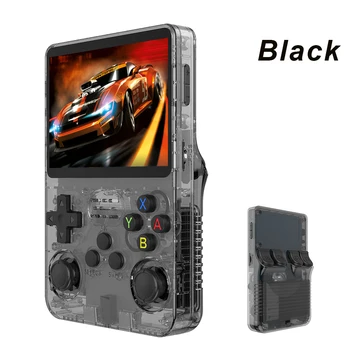 BOYHOM NUOVA Console di Gioco Retrò con Sistema Linux, Schermo IPS da 3,5 Pollici, Lettore Portatile Tascabile, 64GB 128G Giochi, Miglior Regalo per Bambini