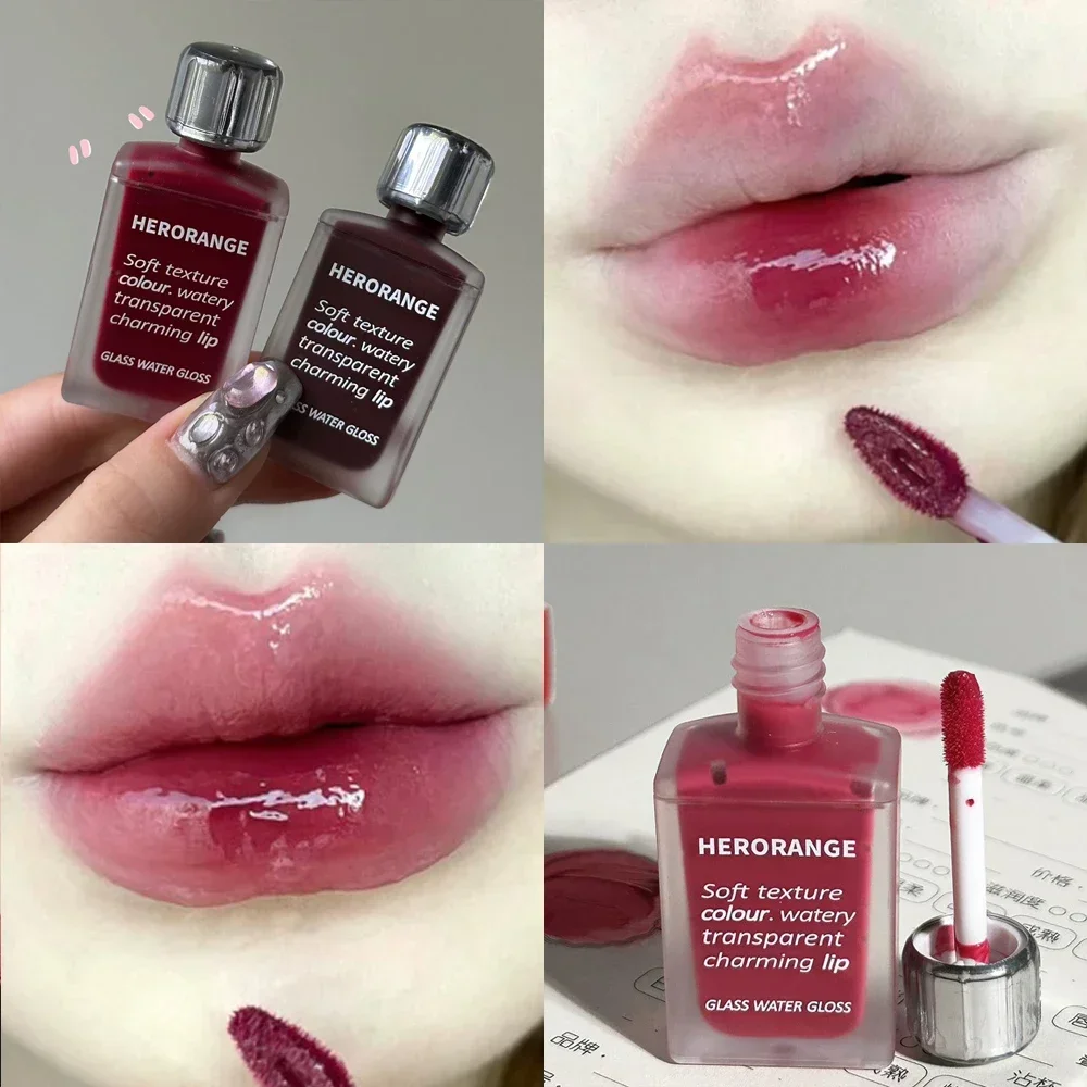 6 Colors Mirror Jelly Lip Gloss Waterproof Moisturizing Water Glossy Liquid Lipstick Long Lasting Red Tint Lips Makeup Cosmetics lip gloss lip makeup lip glaze lip tint lip lacquer