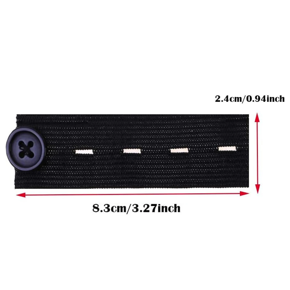 5Pcs Waist Extender Button Elastic Waist Extenders Adjustable Waistband Expanders for Men and Women Jeans Pants Button Extenders 2