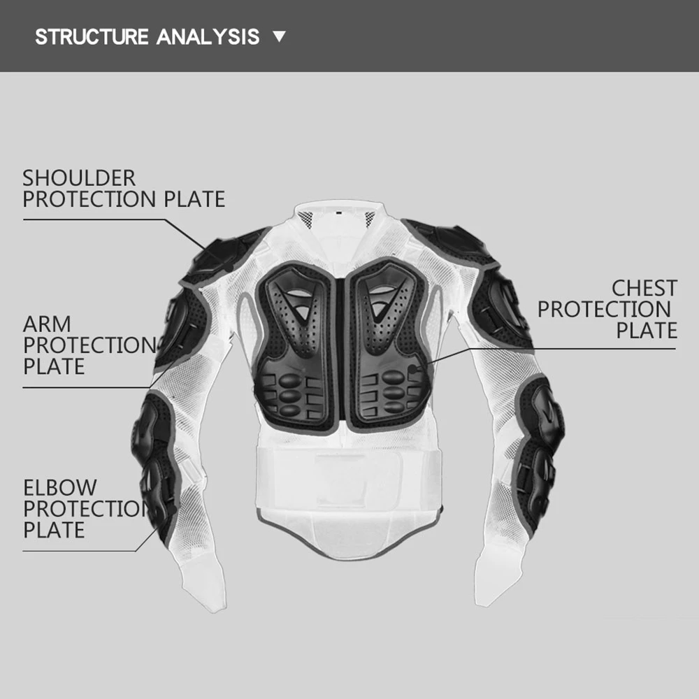 Motorcycle Jackets Men's Full Body Armor Protection Jackets Motocross Enduro Racing Moto Protective Equipment Clothes
