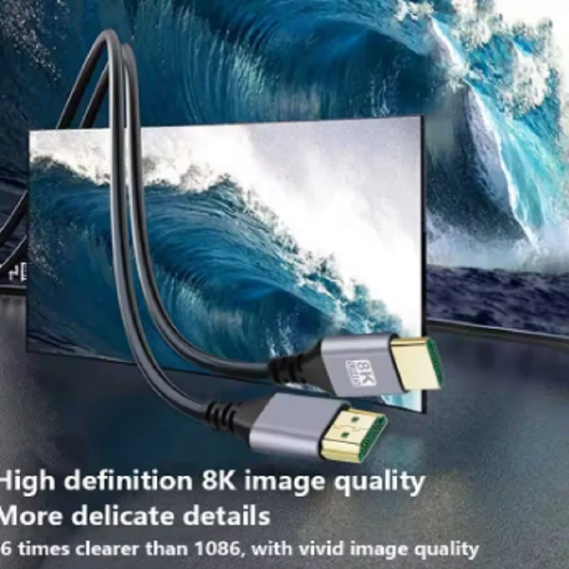 Ultra High-Speed 8K HDMI Cable - 5m 3m Lengths, HDMI 2.1, 8K60Hz, 4K120Hz, Premium Quality