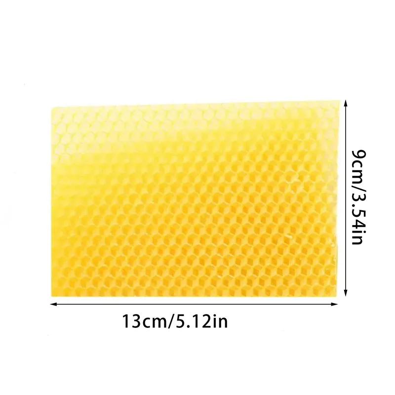 10Pcs Beeswax Sheets Candle Making Craft DIY Kits Honey Candles Maker Full Bees Wax Honeycomb Beekeeping Foundation Sheets beeswax candle making kits