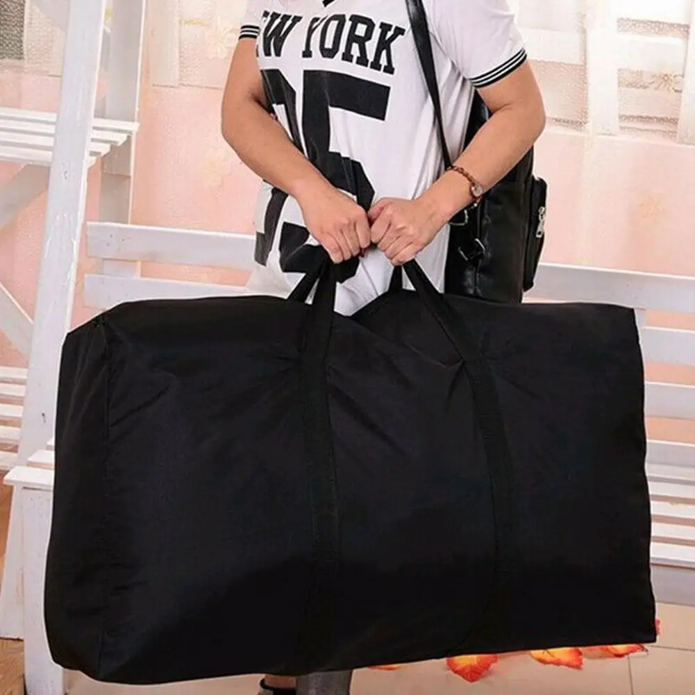 Extra Large Waterproof Moving Luggage Bags Laundry Shopping Bag Non-woven Fabric Cubes 80*48*25cm Home Storage Packing Tool 3