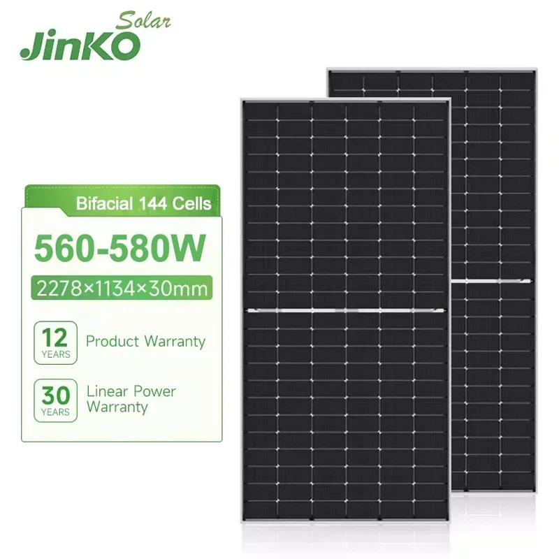 Jinko Pannello Solare Qcells 560W 565W 570W 575W 580W Energia Fotovoltaica Array