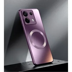 Magnetic Frosted Silicone Soft Shell with Wireless Charging for Redmi Note 13ProPlus (PURPLE)
