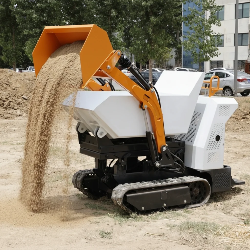 Mini-Raupendumper 800kg EPA EURO 5 Langlebiger Mini-Transporter Garten- und Landwirtschaftsmaschine Bestseller