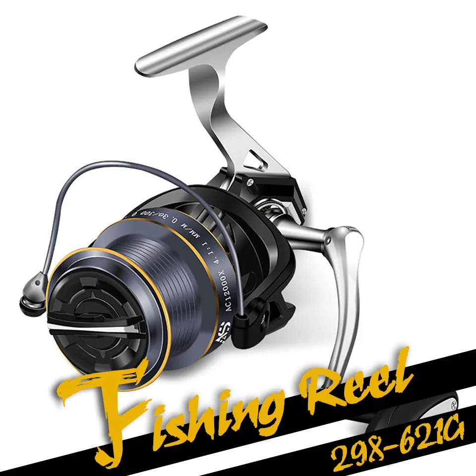 

GOBYGO 3000-12000 Series 5+1BB Metal Fishing Reel 8-13KG Max Drag Spinning High Speed Sea Boat Equipament Pesca Carp Accesorios