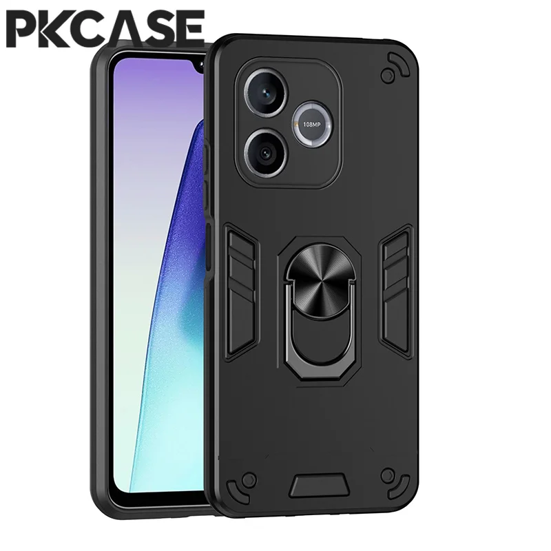 Shockproof Magnetic Bracket Phone Case with Ring Stand