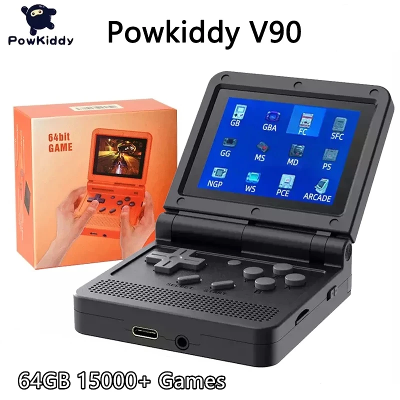 Powkiddy V90 Retro Game Console V90 Handheld Game Console Powkiddy