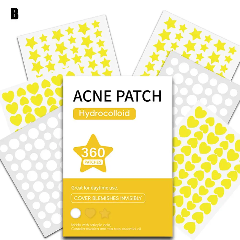Colorful Invisible Pimple Removal Anti-Acne Hydrocolloid Patches Spots Marks Stickers 9