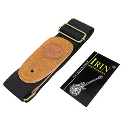 Premium Cotton Adjustable Guitar Strap - Versatile for Acoustic, Classical, and Electric Guitars (Black Strap)