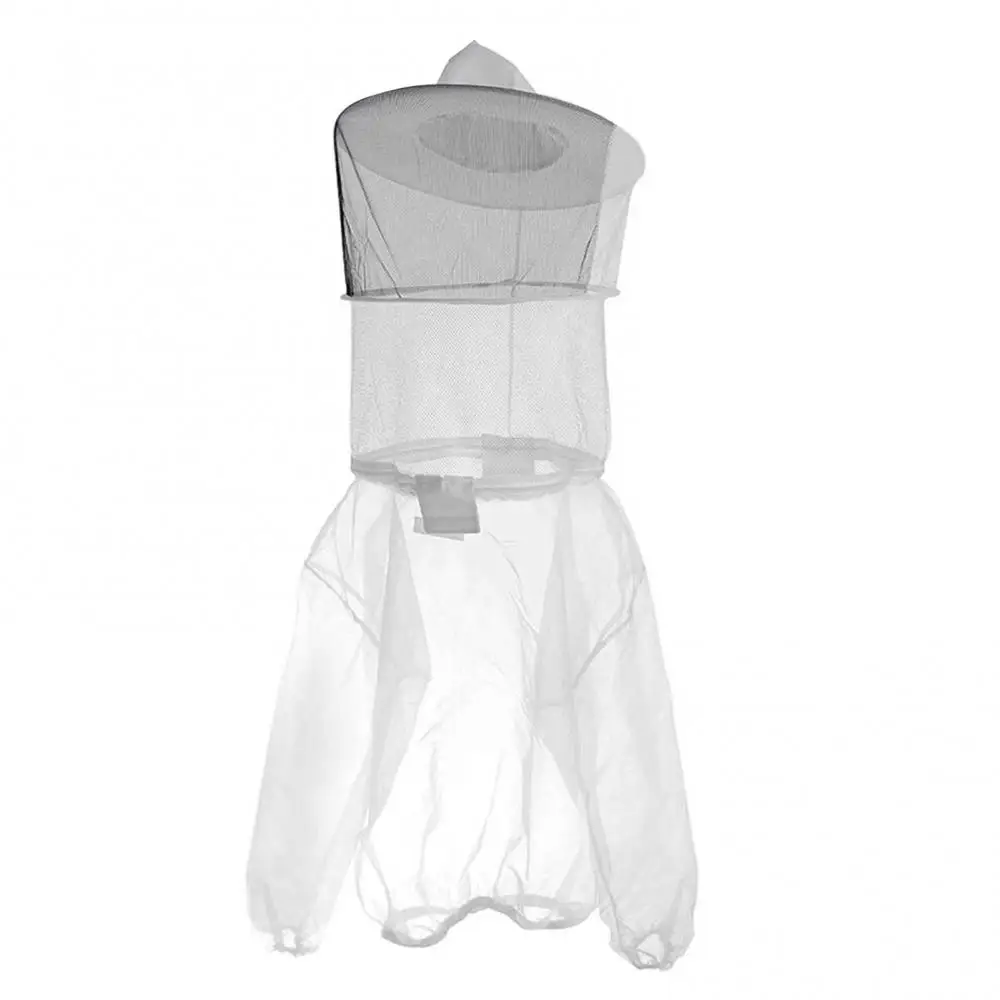 Hat Mesh Smock Beekeepers Beekeeping Anti-Bee Half Body Protective Clothes Transparent Breathable Anti Bite Beekeeping Top beekeeping suit beekeeping clothing