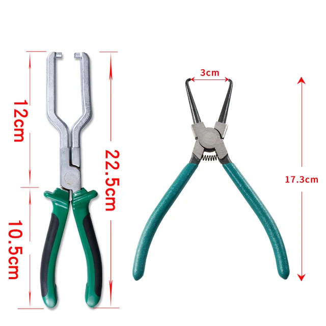 Pinze speciali per tubi della benzina Pinze per giunti Pinza per filtro Connettore per tubi dell'olio Pinze per rimozione rapida Strumento di riparazione per fascette per tubi dell'urea 6