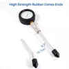 Petrol Engine Cylinder Compression Tester Kit Automotive and Motorcycles Tool 0-300PSI Engine Cylinder Pressure 0-21 Bar Gauge 3