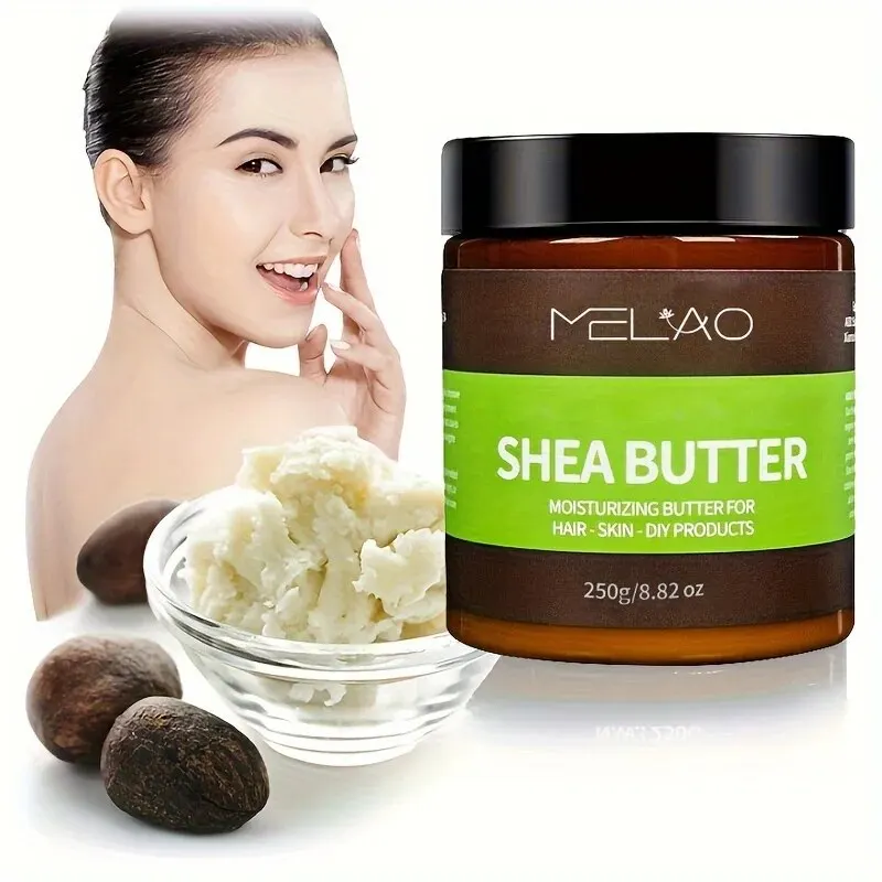 MELAO Organic Shea Butter for Body & Face Organic , 100% Raw & Unrefined to Soften, Smooth & Boost Radiance 2