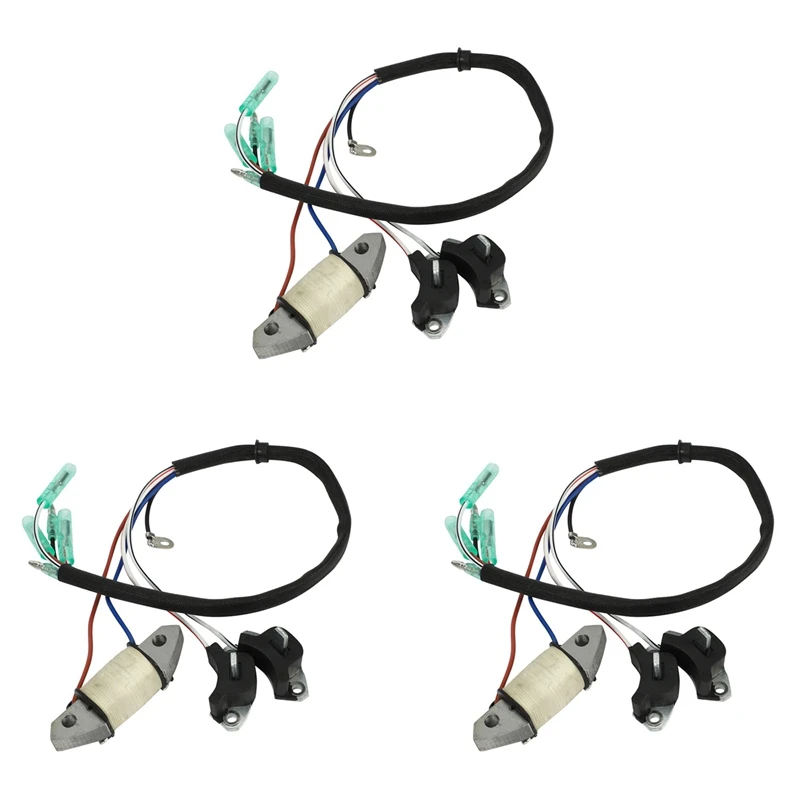 

3X Charge Coil 61N-85543-19 For Yamaha 2 Stroke 30HP Boat Engine