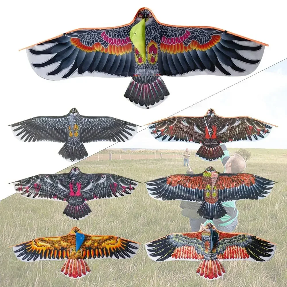 Eagle Kite 1.1m With 30 Meter Kite Line Large Eagle Flying Bird Kites Children Gift Family Trips Garden Outdoor Sports DIY Toy eagle kite