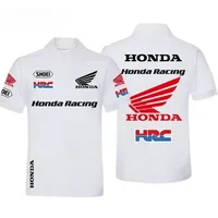 Honda hommes et femmes polos été GIGA Civic T-Shirt course moto à manches courtes printemps et automne personnalité haut 2