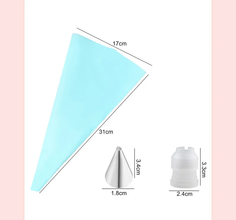 Description Picture 3 of itemStainless steel cake decoration tool set, piping nozzle with thickened cream baking accessories,