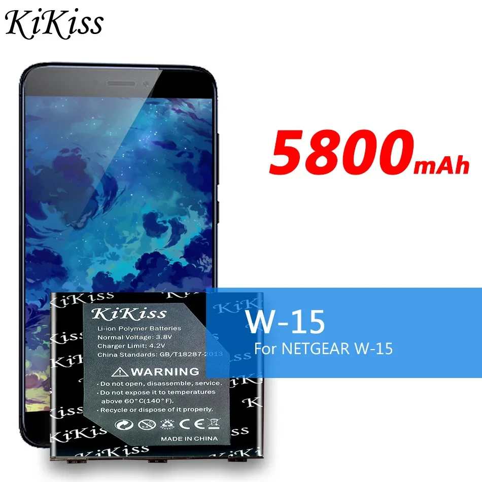 

Аккумулятор KiKiss W15 емкостью 5800 мач для сетевых устройств