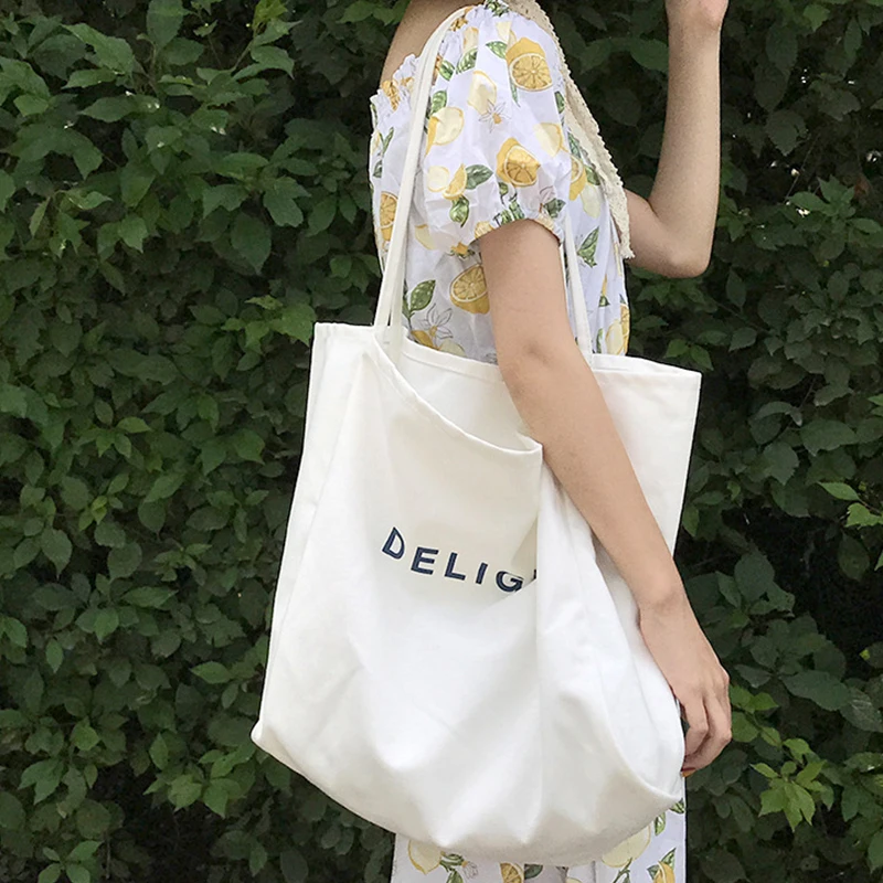 

Large Canvas Handbag Shoulder Bag Tote Bag Canvas Women Students Books Bags Shopping Bag Eco Canvas Summer Beach Shopper Bag