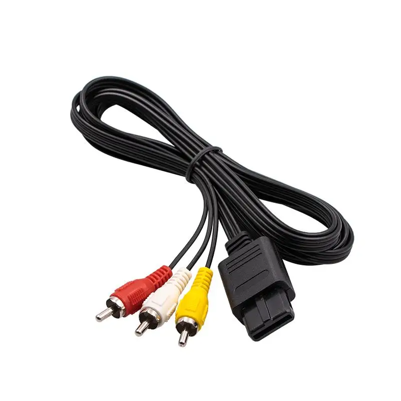 AV Cable 1.8M Video Cable for Nintendo 64 Audio TV Video Cord To RCA for Super Nintend GameCube N64 SNES