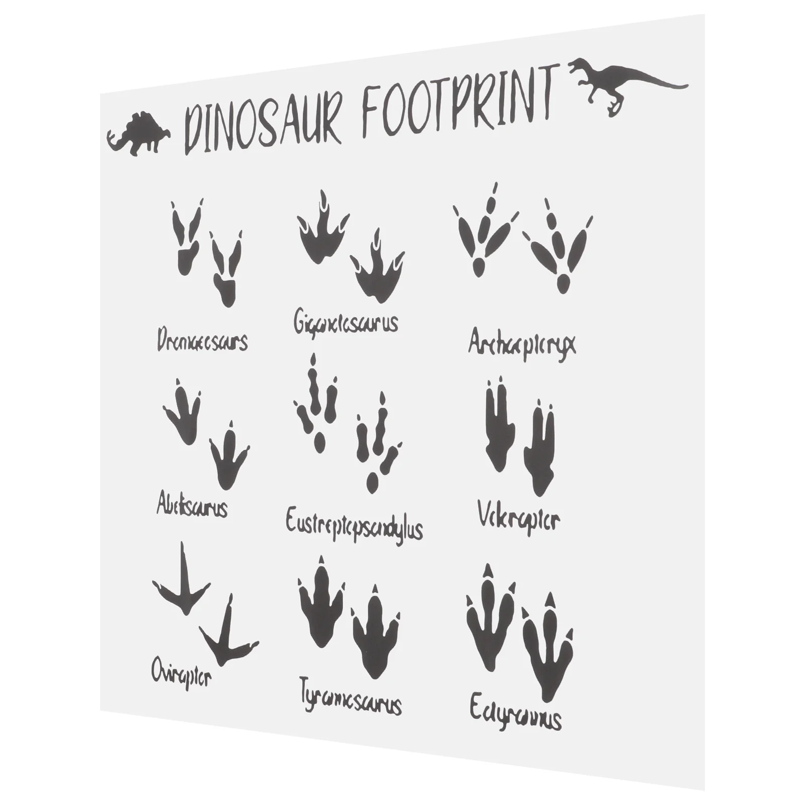 

Dinosaur Footprints Wall Sticker Adhesive Dinosaur Footprint Decal for Children Room