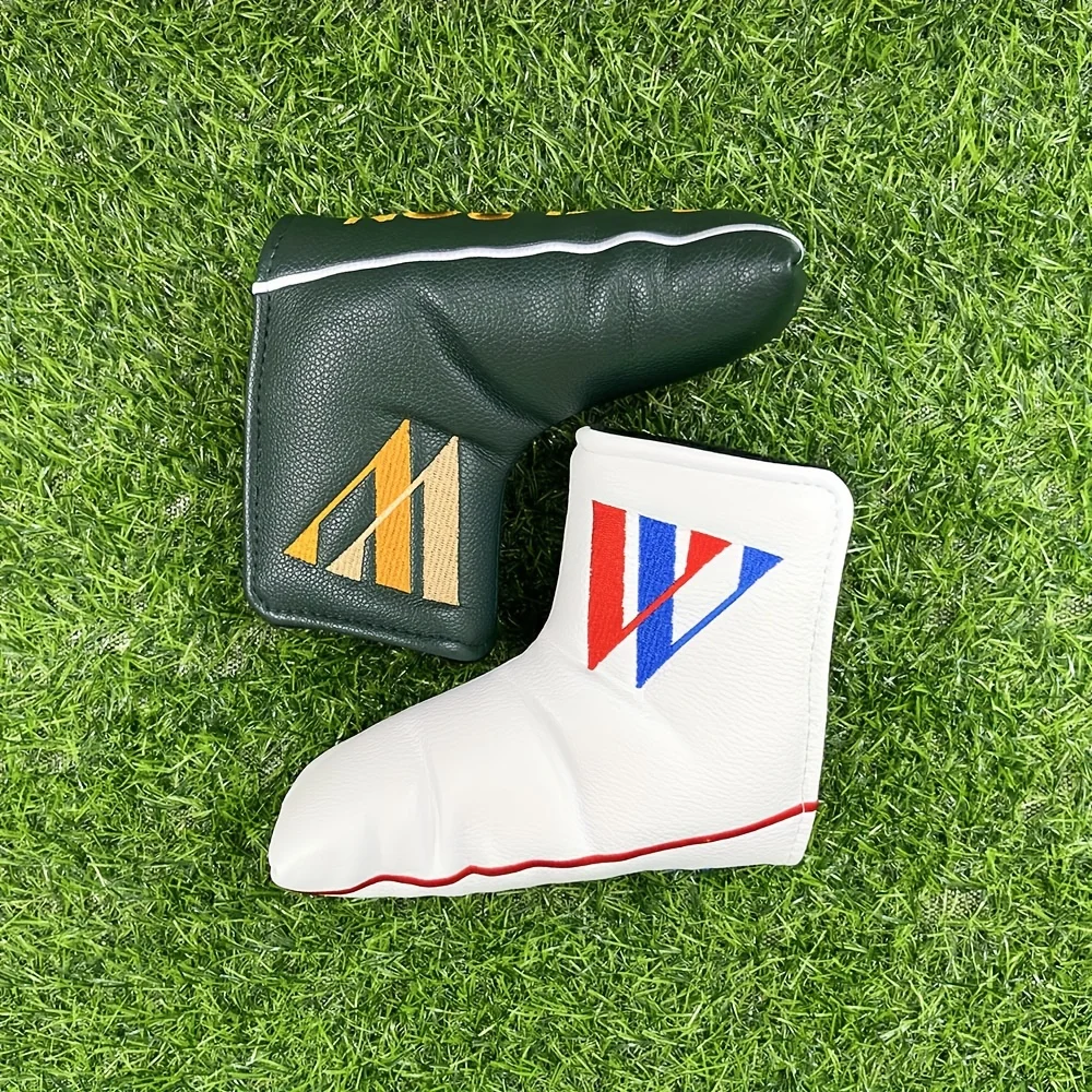 Spider Embroidered Golf Putter Cover Waterproof And Wear-resistant Magnet Closure Club Cover, Durable PU Leather Club Cover