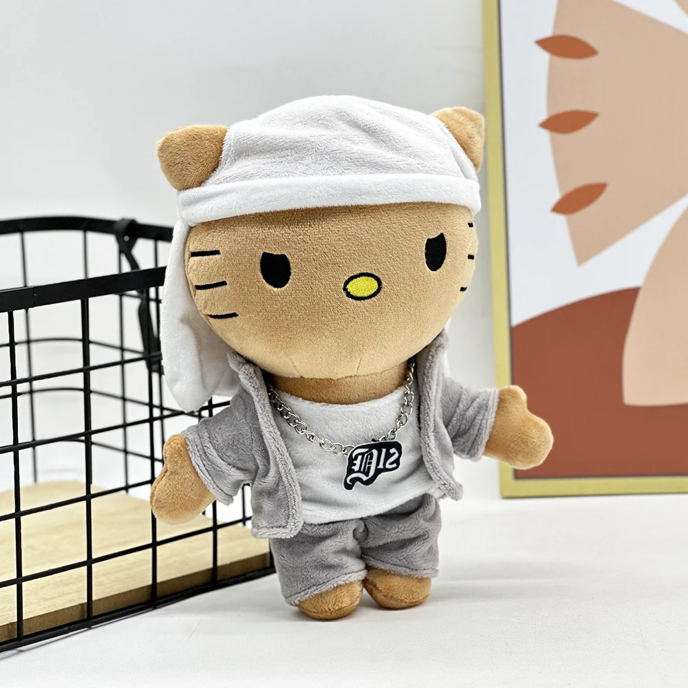 Hello Selena Eminem Plush Doll White Hat Boy Figure Stuffed