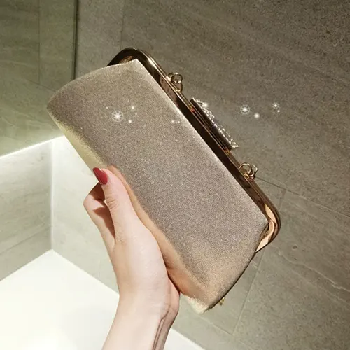 YoReAi 여성용 다이아몬드 클러치, 블링데이 이브닝 백, 골드 웨딩 지갑, 여성 핸드백, 숄더 패키지, 새로운 패션 4