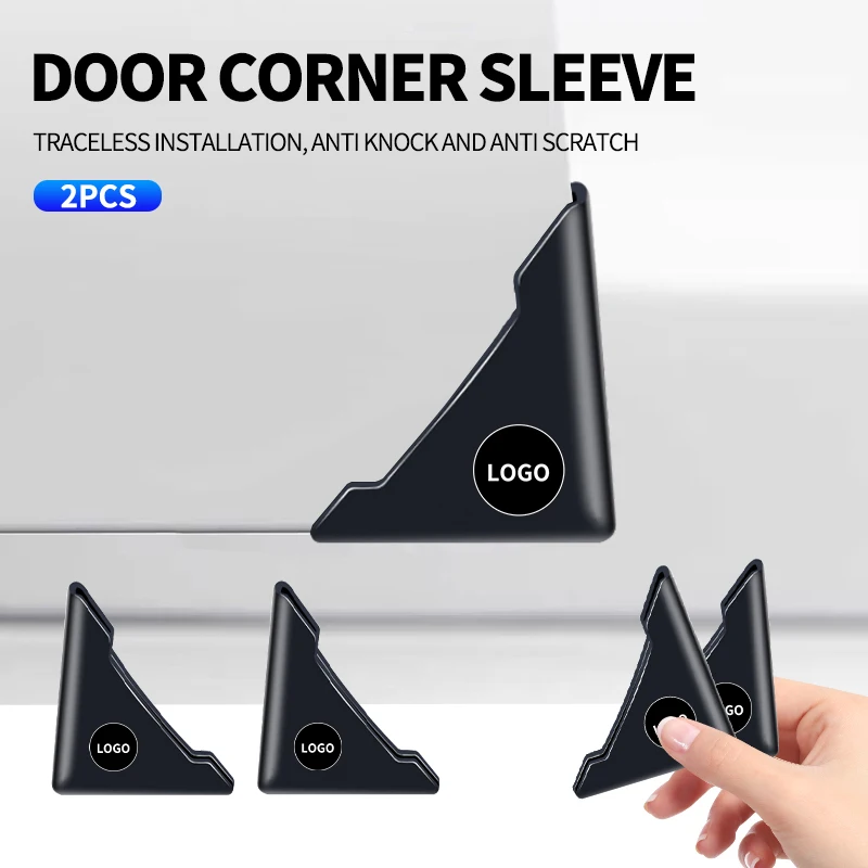 2 Pz Silicone Car Door Corner Cover Adesivi Di Protezione Antigraffio Per Abarth Mazda Jaguar Opel Chery Citroen Infiniti Skoda