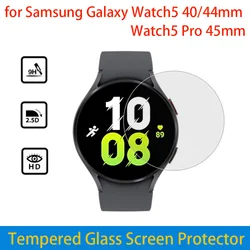 Premium 2PCS Tempered Glass Screen Protector for Galaxy Watch5 & Watch5 Pro