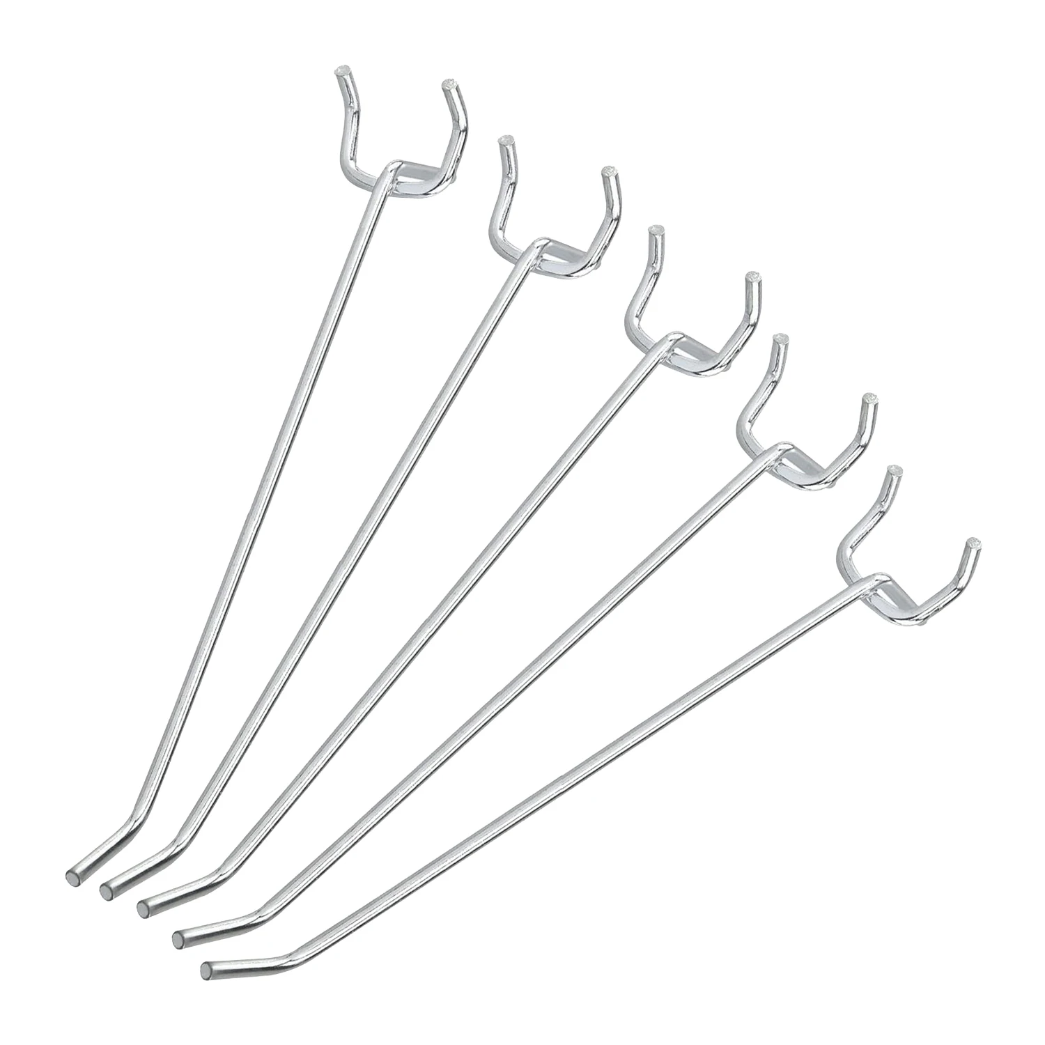 

50 Pcs 6-Inch Pegboard Hooks Metal Shelving Hooks and Organizer Assortment Pegboard Garage Storage Organizer