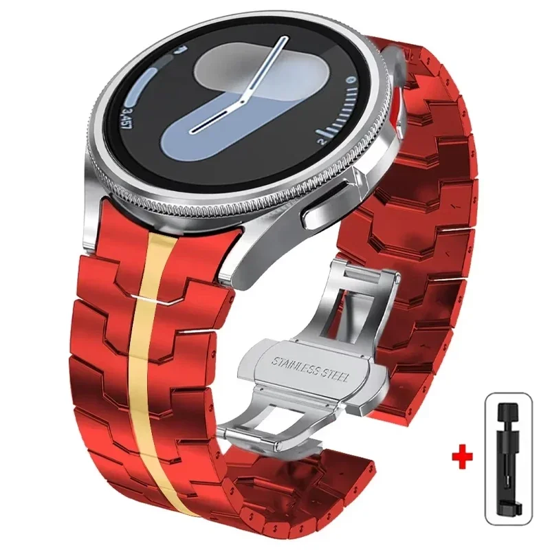 Premium Stainless Steel Watch Strap - No Gaps Design, Quick Release Bracelet