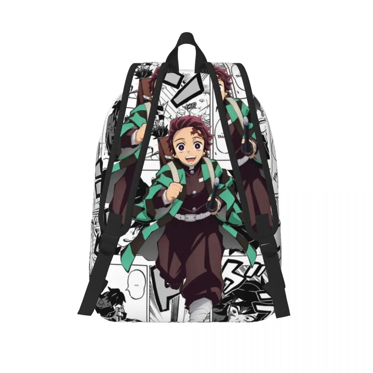 Demon Slayer Tanjiro Kamado Anime Backpack for Student School Bookbag Daypack Preschool Kindergarten Bag Gift 3